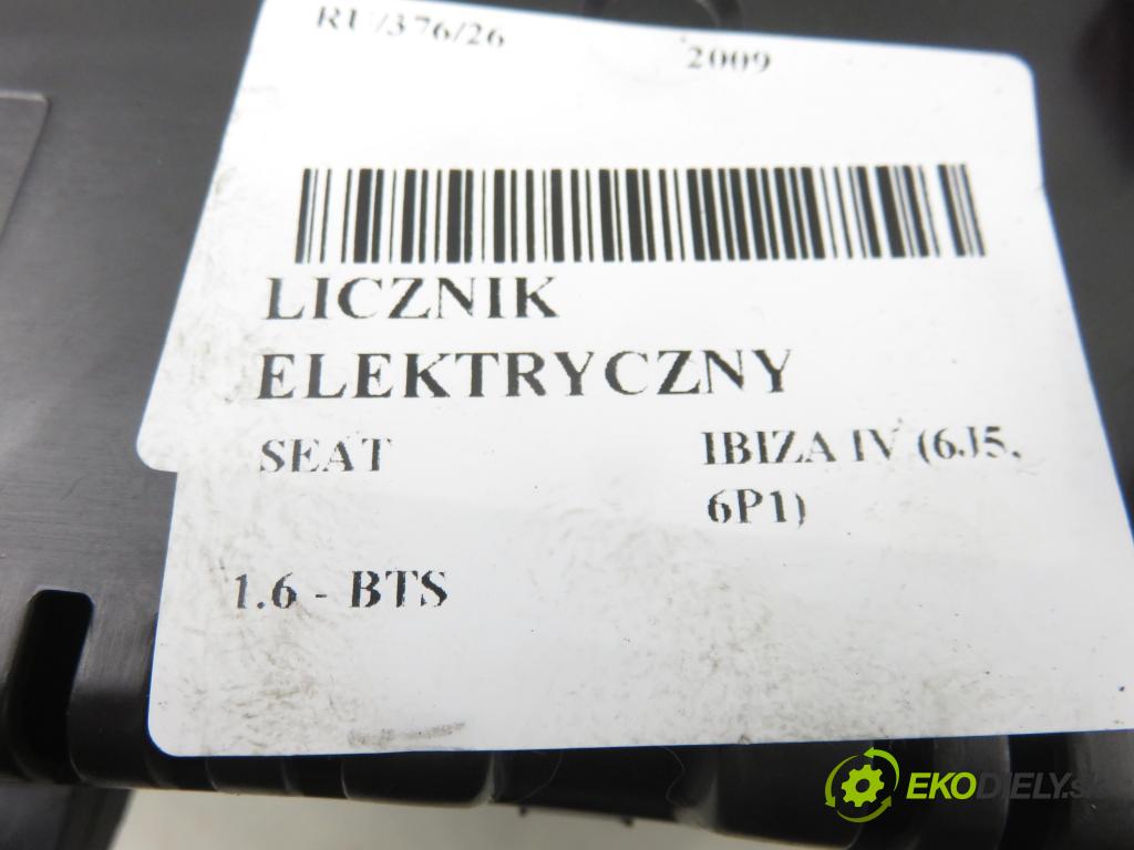 SEAT IBIZA IV (6J5, 6P1) HB 2009 77,00 1.6 - BTS 1598,00 prístrojovka elektrický 6J0920800K