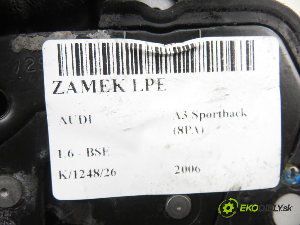 AUDI A3 Sportback (8PA) HB 2006 75,00 1.6 - BSE 1595,00 zámok 4F1837015