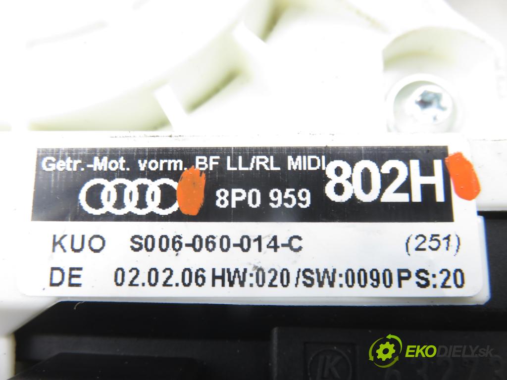AUDI A3 Sportback (8PA) HB 2006 75,00 1.6 - BSE 1595,00 mechanismus oken PPE 8P0959802H