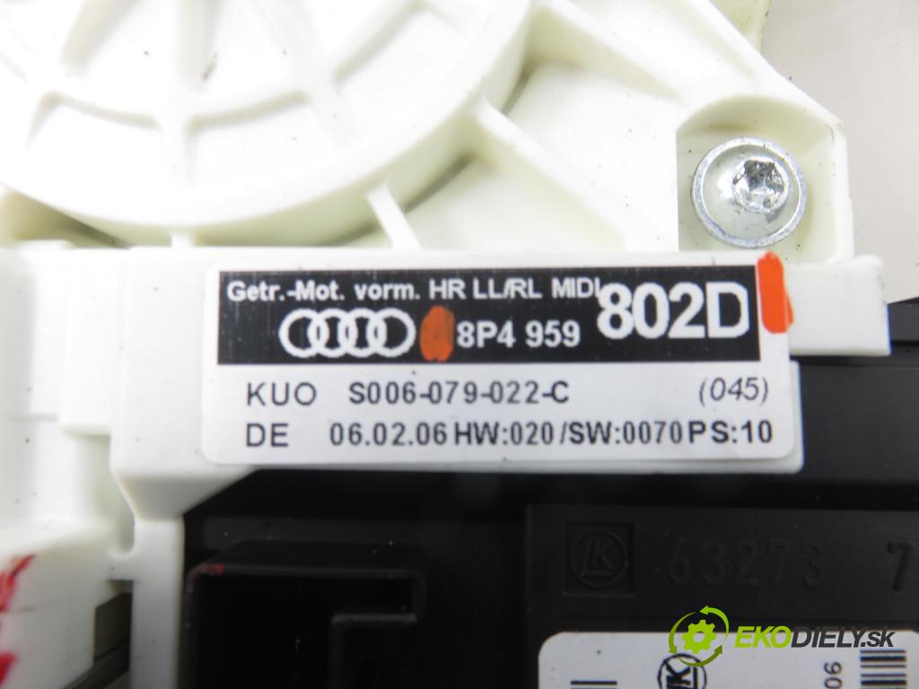 AUDI A3 Sportback (8PA) HB 2006 75,00 1.6 - BSE 1595,00 mechanismus oken PTE 8P0959802D