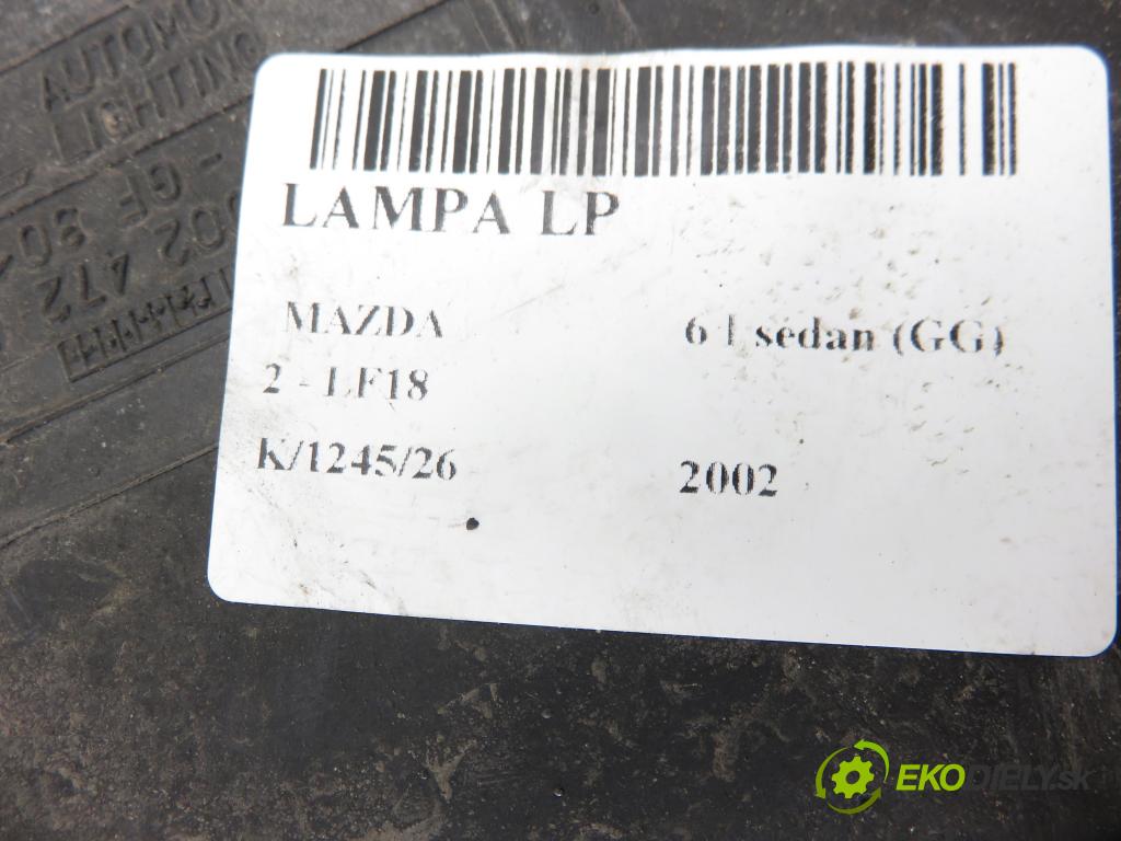 MAZDA 6 sedan (GG) SEDAN 2002 104,00 2 - LF18 1999,00 světlo LP