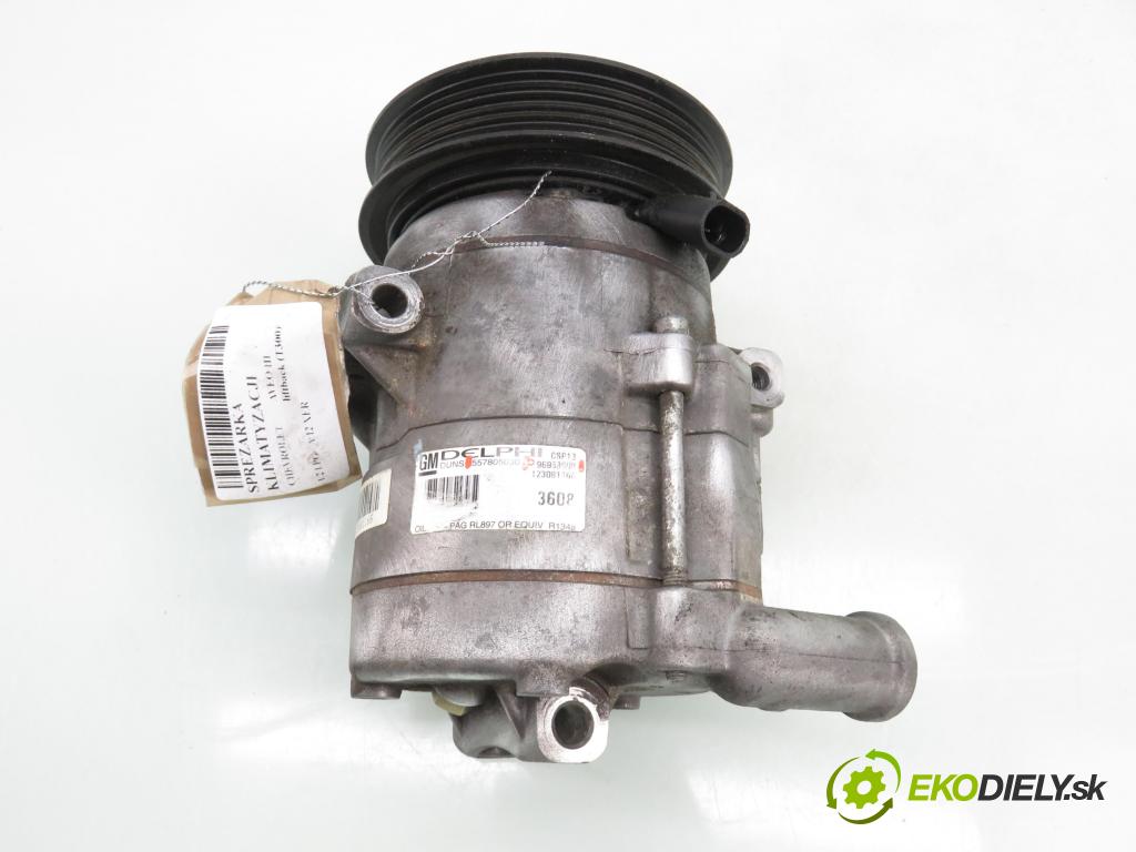 CHEVROLET AVEO liftback (T300) HB 2012 63,00 1.2 LPG - A 12 XER 1229,00 KOMPRESOR: klimatizace 557805030 ; 96953608 (Kompresor klimatizace)