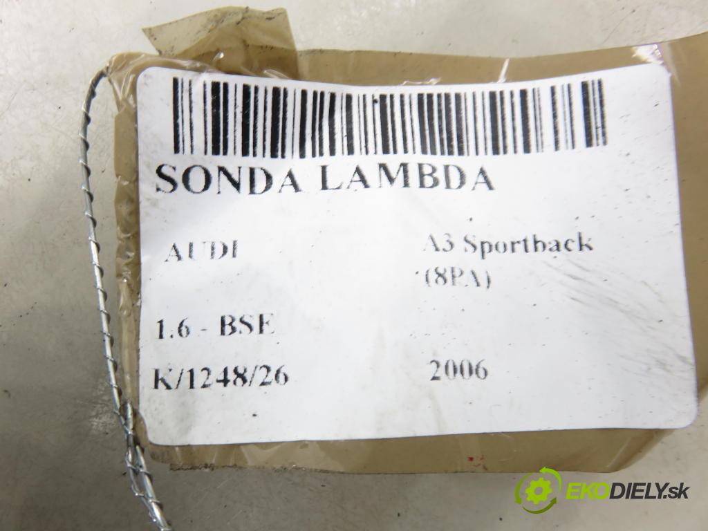 AUDI A3 Sportback (8PA) HB 2006 75,00 1.6 - BSE 1595,00 sonda lambda LZA07V1 (Lambda sonda)