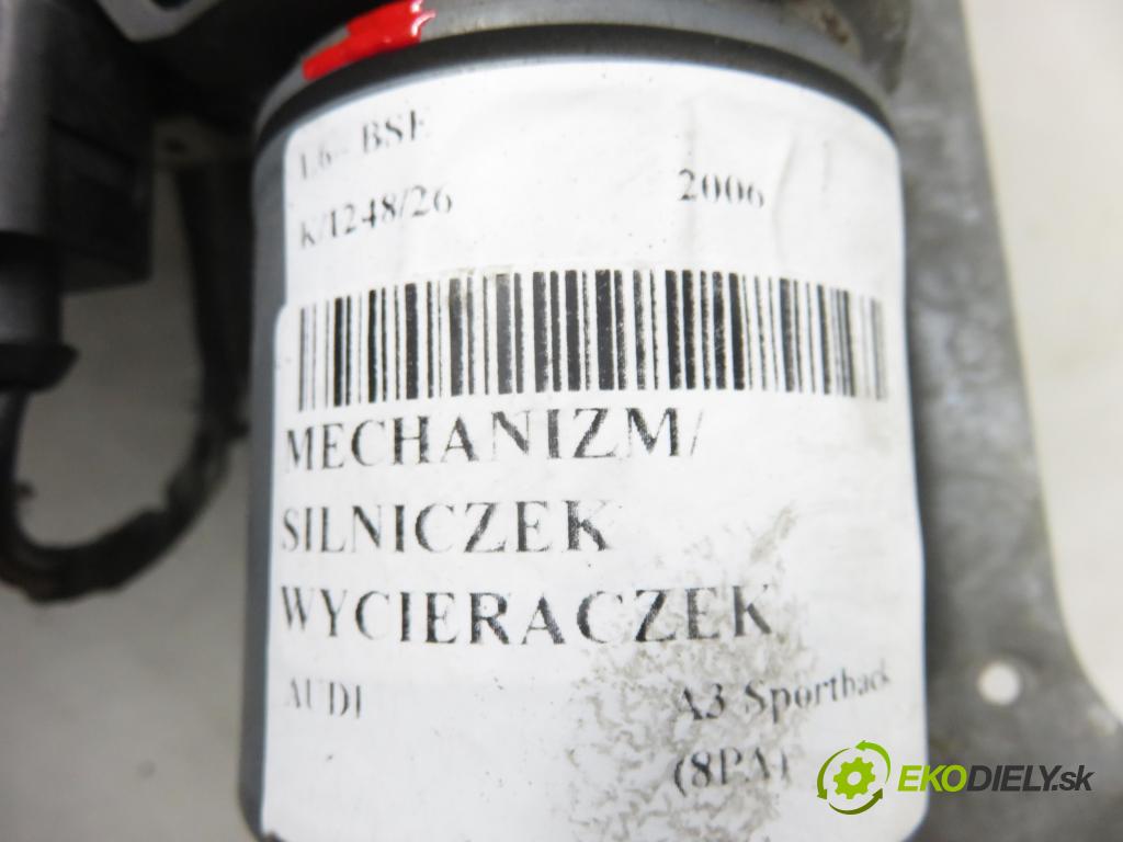 AUDI A3 Sportback (8PA) HB 2006 75,00 1.6 - BSE 1595,00 Motorček stieračov 0390241783 ; 8P1955119B ; 3397020841