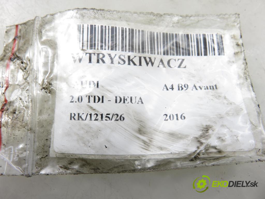 AUDI A4 Avant (8W5, B9) KOMBI 2016 110,00 2.0 TDI - DEUA 1968,00 vstrekovač 04L130277AC ; 0445110469 (Vstrekovač paliva)