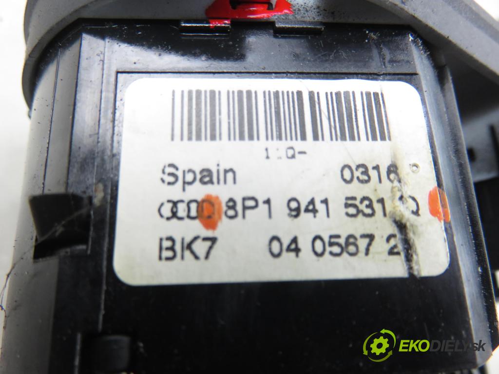 AUDI A3 Sportback (8PA) HB 2006 75,00 1.6 - BSE 1595,00 přepínač světla 8P1941531Q