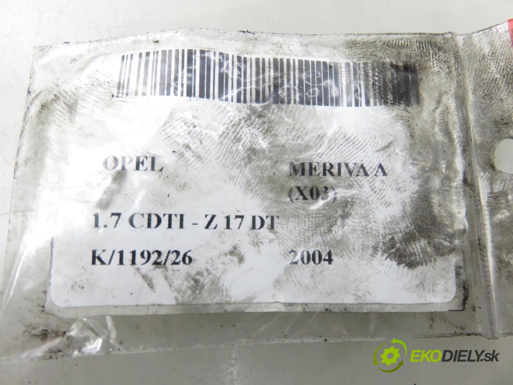 OPEL MERIVA A nadwozie wielkoprzestrzenne (MPV) (X03) HB 2004 74,00 1.7 CDTI 101 - Z 17 DT 1686,00 vstrekovač 8973138612 (Vstrekovač paliva)