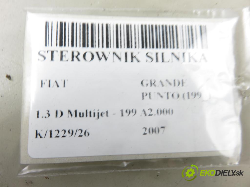 FIAT GRANDE PUNTO (199_) HB 2007 55,00 1.3 D Multijet - 199 A2.000 1248,00 Riadiaca jednotka Motor 51806498