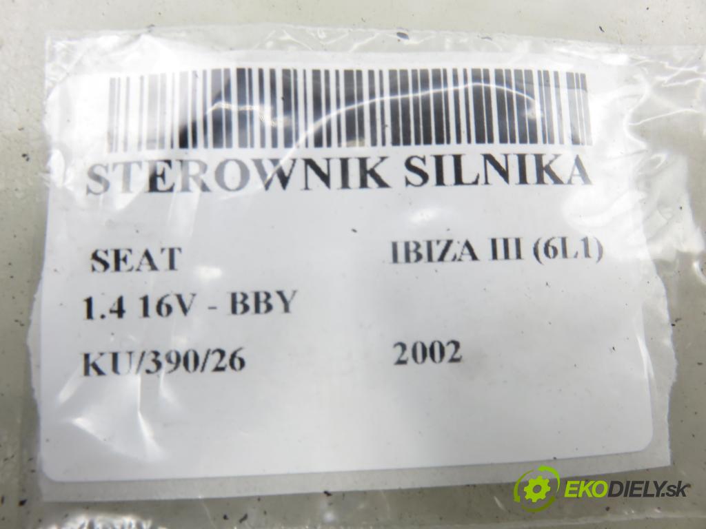 SEAT IBIZA III (6L1) HB 2002 55,00 1.4 16V - BBY 1390,00 řídící jednotka motora 036906034AH ; IAW4MVAH
