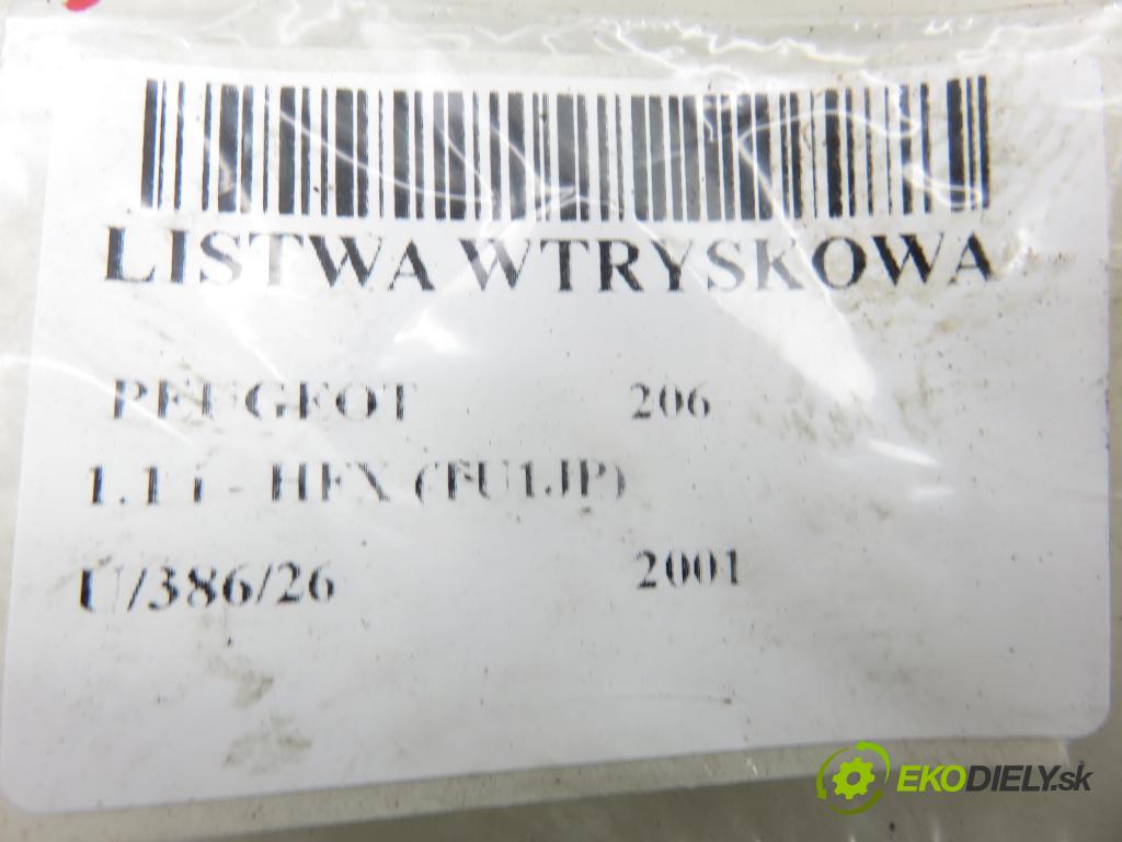 PEUGEOT 206 liftback (2A/C) HB 2001 440,00 1.1 i - HFX (TU1JP) 1124,00 lišta vstřikovací 9628982980D ; IPM002 (Vstřikovací lišta)