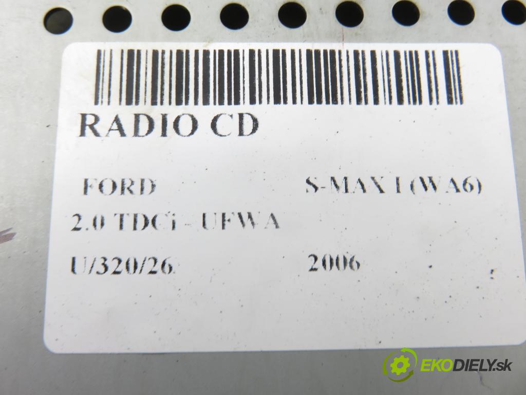 FORD S-MAX (WA6) MINIVAN 2006 103,00 2.0 TDCi - UFWA 1997,00 RADIO CD 6M2T18C815AF