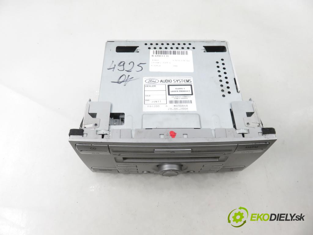 FORD S-MAX (WA6) MINIVAN 2006 103,00 2.0 TDCi - UFWA 1997,00 RADIO CD 6M2T18C815AF