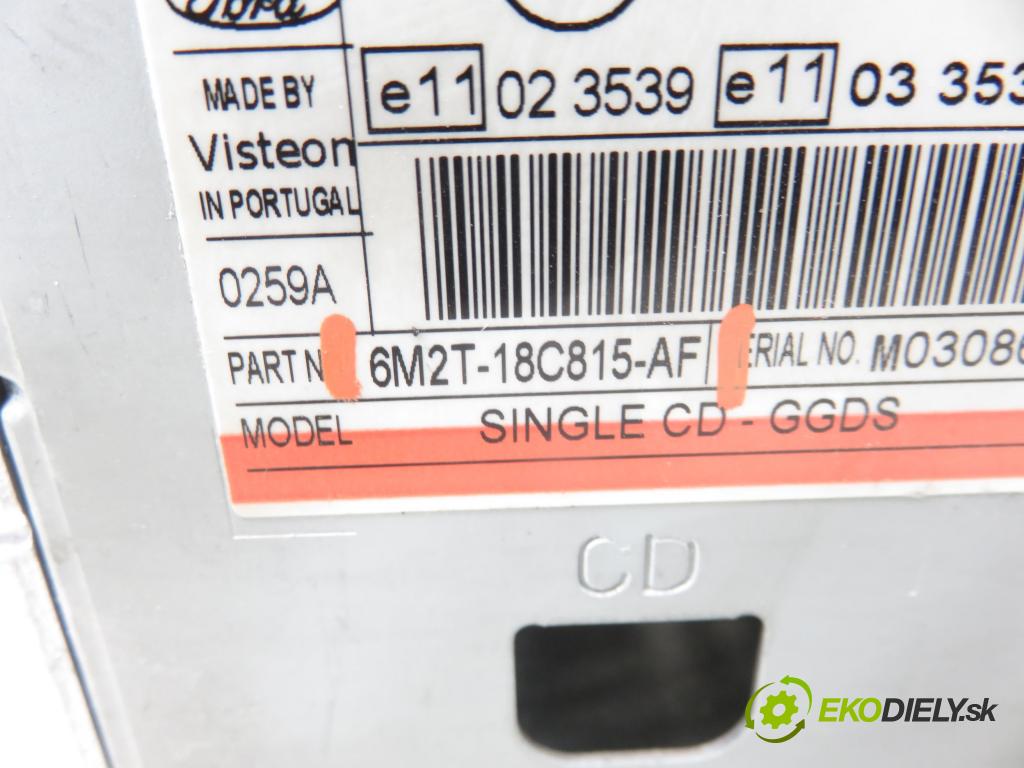 FORD S-MAX (WA6) MINIVAN 2006 103,00 2.0 TDCi - UFWA 1997,00 RADIO CD 6M2T18C815AF