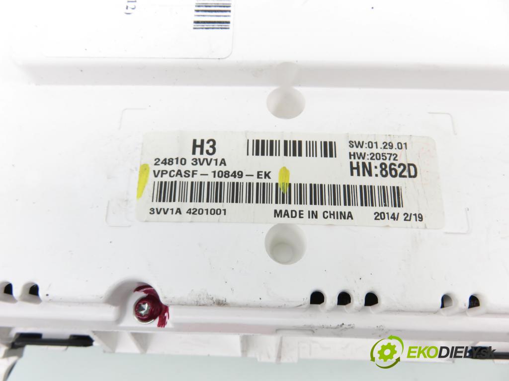 NISSAN NOTE (E12) MINIVAN 2014 0,00 1.5 dCi - K9K 608 1461,00 prístrojovka elektrický VPCASF10849EK