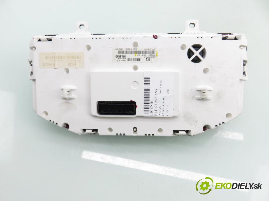 NISSAN NOTE (E12) MINIVAN 2014 0,00 1.5 dCi - K9K 608 1461,00 prístrojovka elektrický VPCASF10849EK