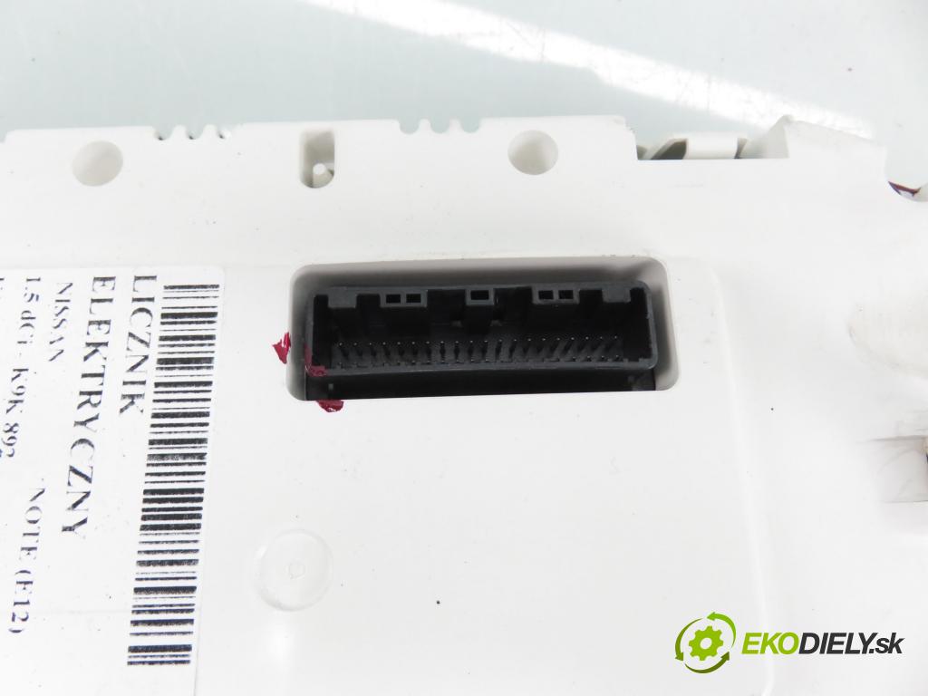 NISSAN NOTE (E12) MINIVAN 2014 0,00 1.5 dCi - K9K 608 1461,00 prístrojovka elektrický VPCASF10849EK