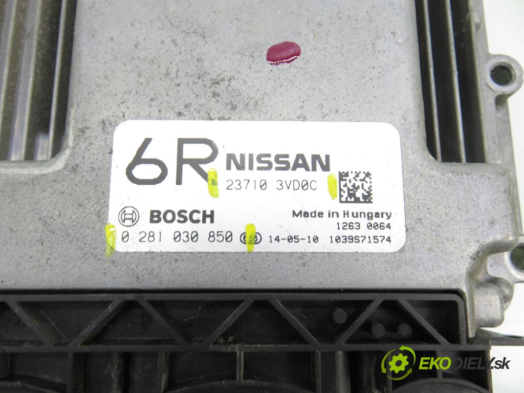 NISSAN NOTE (E12) MINIVAN 2014 66,00 1.5 dCi - K9K 892 1461,00 řídící jednotka motora 237103VD0C ; 0281030850