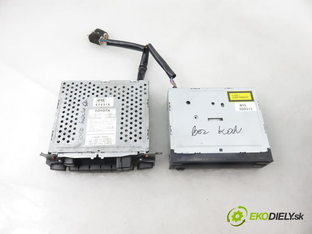 TOYOTA YARIS (_P1_) HB 2002 63,00 1.3 VVTi 86 - 2NZ-FE 1299,00 RADIO CD Modul 0860100906