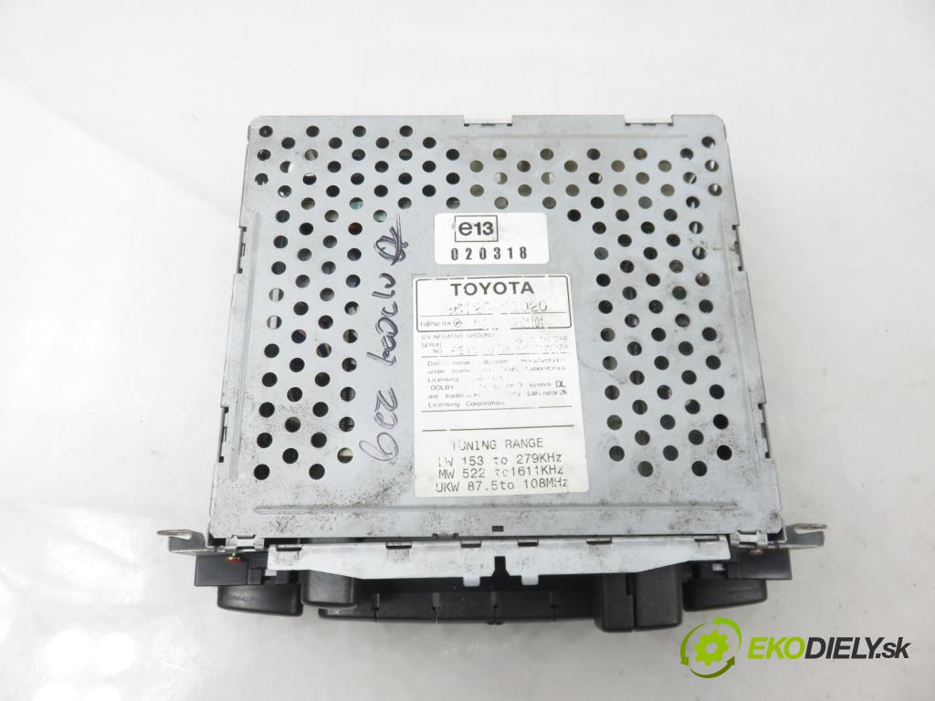 TOYOTA YARIS (_P1_) HB 2002 63,00 1.3 VVTi 86 - 2NZ-FE 1299,00 RADIO CD Modul 0860100906