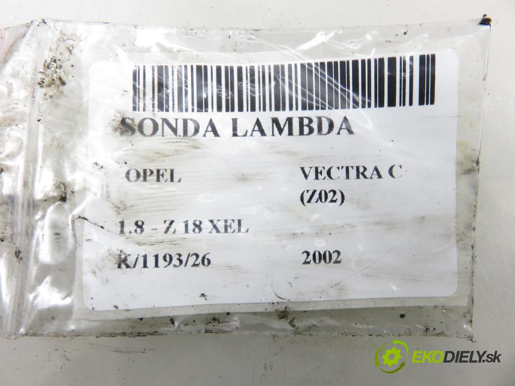 OPEL VECTRA C (Z02) SEDAN 2002 81,00 1.8 - Z 18 XEL 1796,00 sonda lambda 5WK91701 ; 09202575 (Lambda sonda)