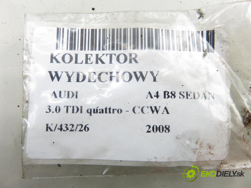 AUDI A4 (8K2, B8) SEDAN 2008 176,00 3.0 TDI quattro - CCWA 2967,00 potrubí VYČERPAT: 059131799R (Výfukové potrubí)