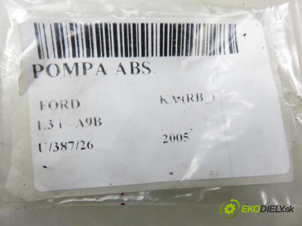 FORD KA (RB_) HB 2005 51,00 1.3 i Duratec 8V 70 - A9B 1299,00 pumpa ABS 10097001173 (Pumpa ABS)