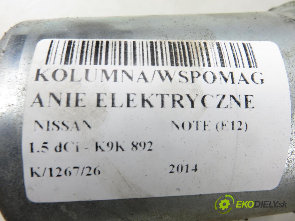 NISSAN NOTE (E12) MINIVAN 2014 66,00 1.5 dCi - K9K 892 1461,00 SLOUPEC / PODPORA elektrický 285003VU2B ; Q1T33874H2U ; 488103VV2B