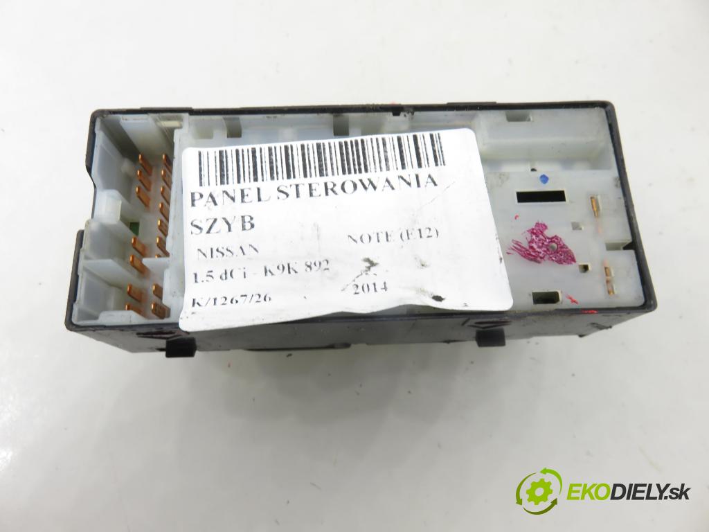 NISSAN NOTE (E12) MINIVAN 2014 0,00 1.5 dCi - K9K 608 1461,00 Panel ovládania okien