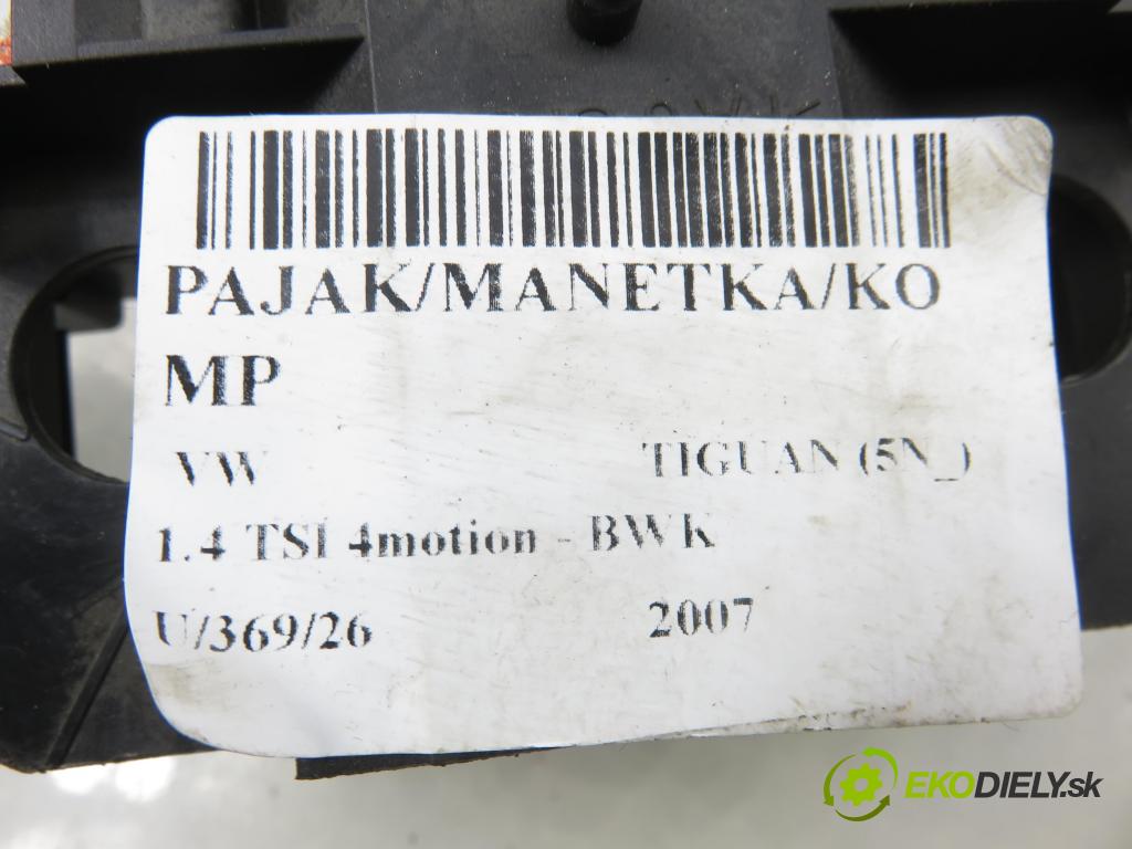 VW TIGUAN (5N_) SUV 2007 110,00 1.4 TSI 4motion - BWK 1390,00 PAKA/ŘAZENÍ/SADA: 1K0953513F ; 1K0953519H ; 1K0959653C
