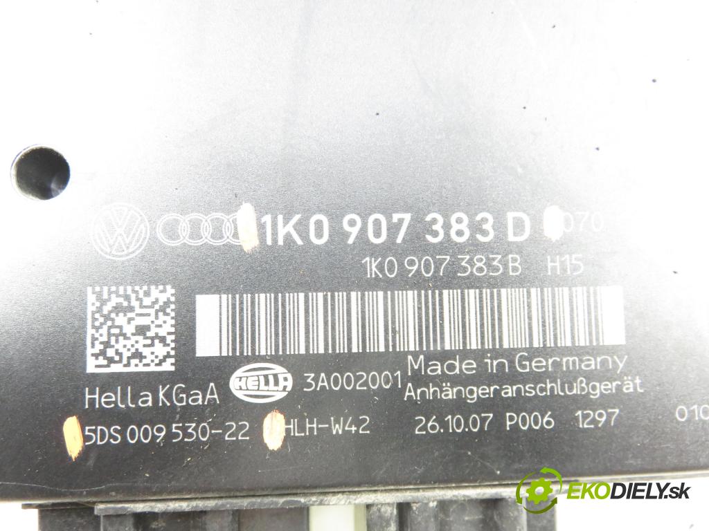 VW TIGUAN (5N_) SUV 2007 110,00 1.4 TSI 4motion - BWK 1390,00 řídící jednotka tažného oka 1K0907383D ; 5DS00953022