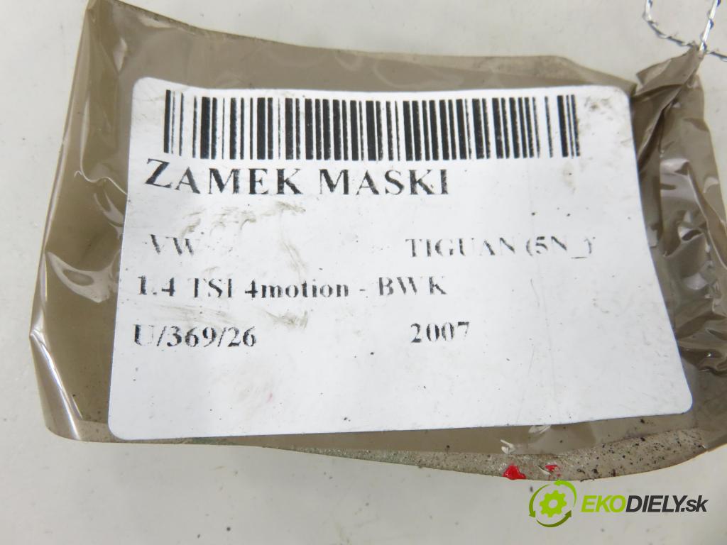 VW TIGUAN (5N_) SUV 2007 110,00 1.4 TSI 4motion - BWK 1390,00 zámok kapoty 5N0823509A
