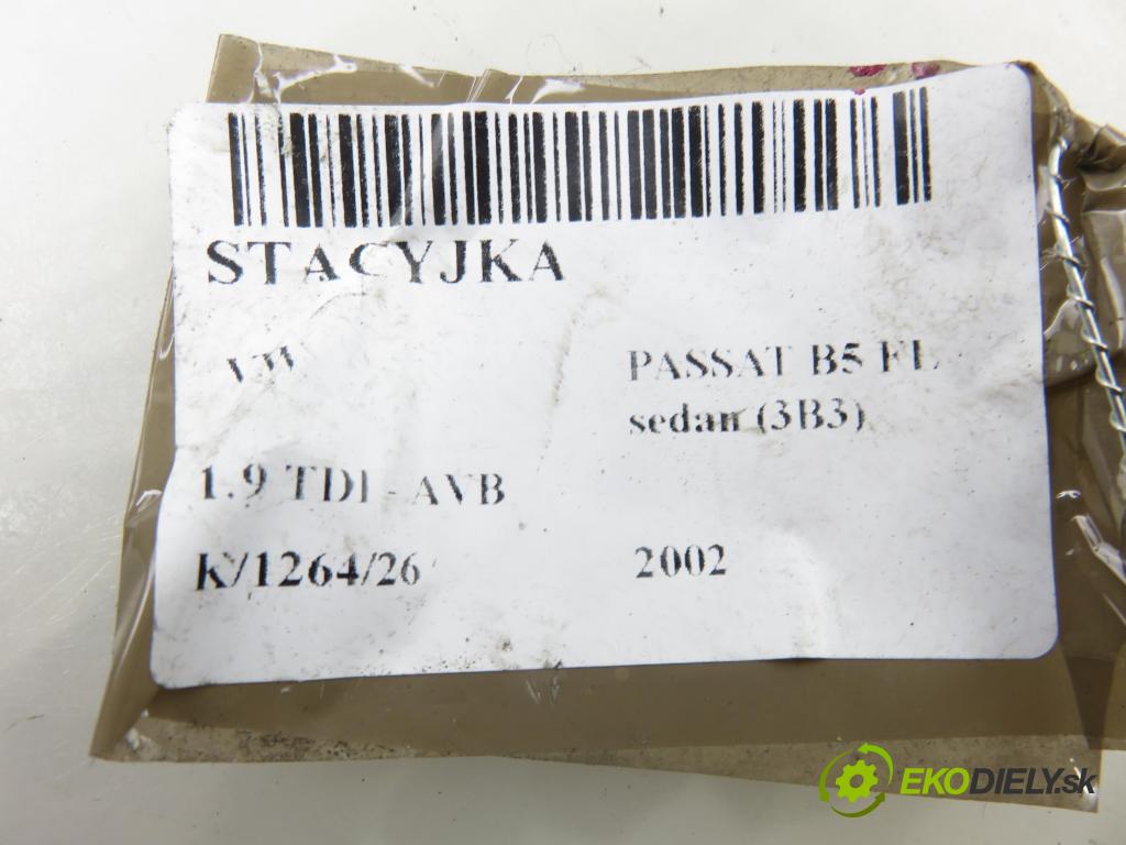 VW PASSAT B5.5 (3B3) SEDAN 2002 74,00 1.9 TDI - AVB 1896,00 spinačka 4B0905851A (Spínacia skrinka)