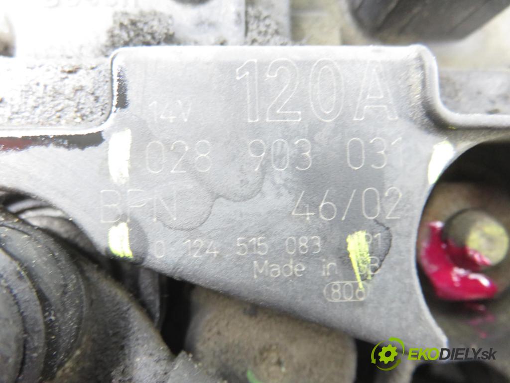 VW PASSAT B5.5 (3B3) SEDAN 2002 74,00 1.9 TDI - AVB 1896,00 Alternátor 028903031 ; 0124515083 (Alternátor)