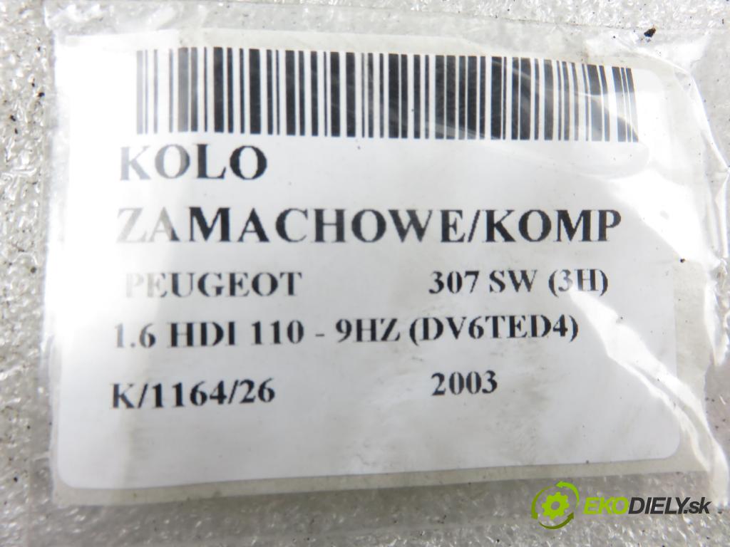 PEUGEOT 307 SW (3H) KOMBI 2003 80,00 1.6 HDI 110 - 9HZ (DV6TED4) 1560,00 řemenice zotrvačník: 701501 ; 701497