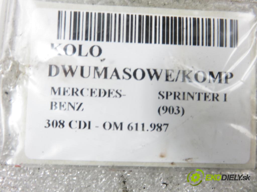 MERCEDES-BENZ SPRINTER 3-t Skrzynia (903) FURGON 2003 60,00 308 CDI - OM 611.987 2148,00 řemenice DUAL MASS / COMP A6110301905 ; 324025510