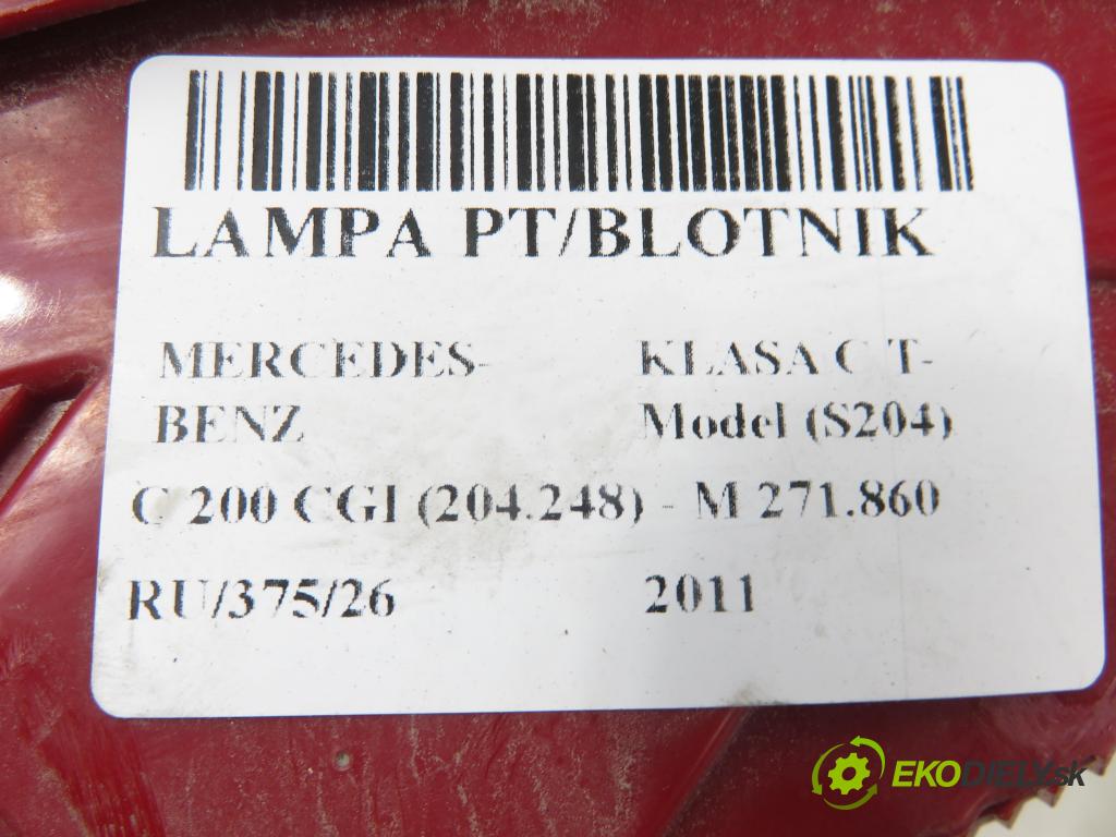 MERCEDES-BENZ KLASA C T-Model (S204) KOMBI 2011 135,00 C 200 CGI (204.248) - M 271.860 1796,00 světlo pravé zadní 2048204064