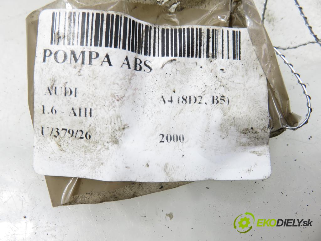 AUDI A4 (8D2, B5) SEDAN 2000 74,00 1.6 - AHL 1595,00 pumpa ABS 8E0614111AM ; 0273004282 ; 0265216562 (Pumpa ABS)