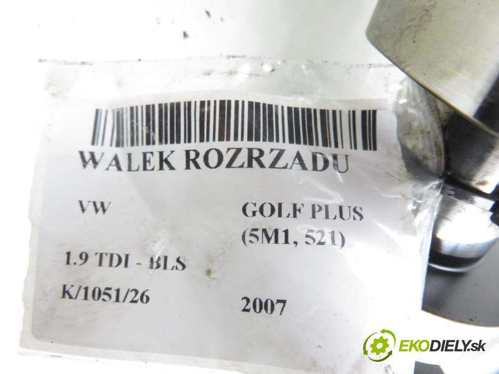 VW GOLF PLUS (5M1, 521) HB 2007 77,00 1.9 TDI - BLS 1896,00 VÁLEČEK VAČKOVÁ HŘÍDEL: 038109239L ; 038109111E