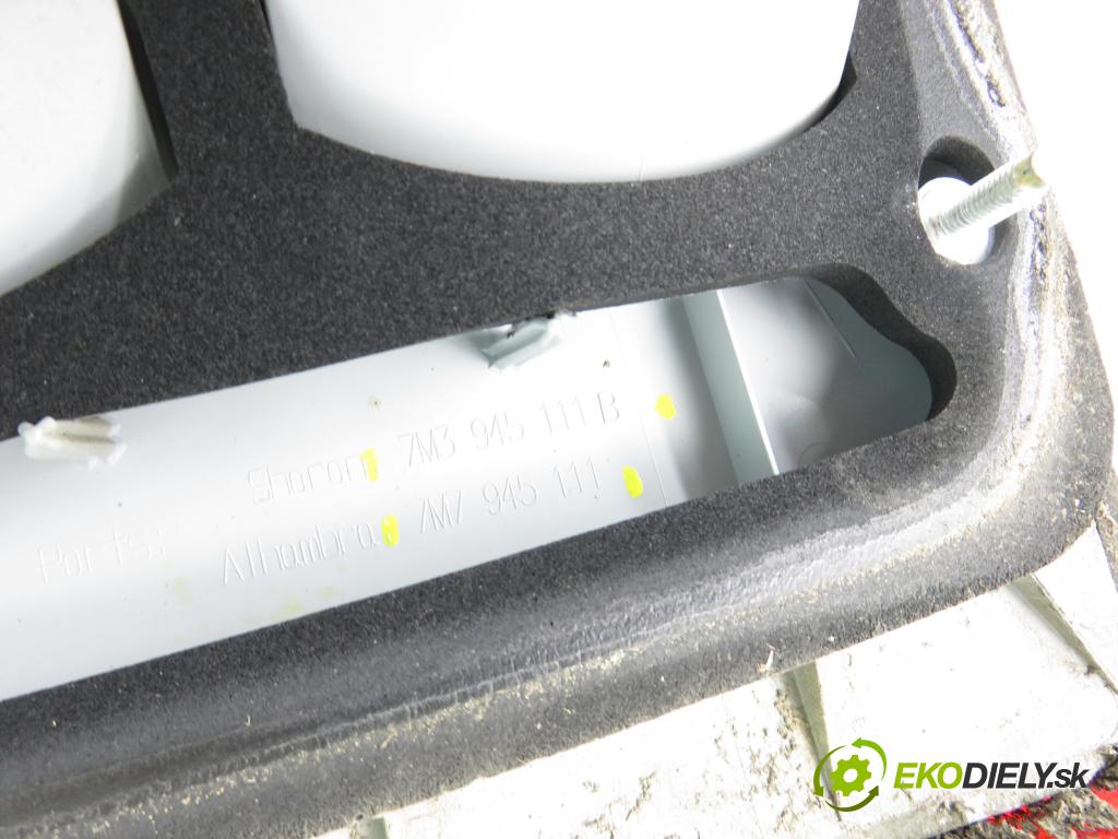 VW SHARAN (7M8, 7M9, 7M6) MINIVAN 2001 85,00 1.9 TDI - AUY 1896,00 zadní část - čelo dveří kufr 7M3945255H ; 7M3945111B ; 7M3945112A
