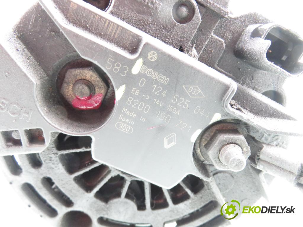 RENAULT GRAND SCENIC II (JM0/1_) MINIVAN 2004 88,00 1.9 dCi (JM0G, JM12, JM1G, JM2C) - F9Q 812 1870,00 Alternátor 8200190721 ; 0124525044 (Alternátor)