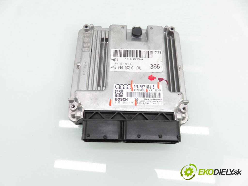 AUDI A6 Avant (4F5, C6) KOMBI 2005 132,00 2.7 TDI - BPP 2698,00 Riadiaca jednotka Motor 4F0907401B ; 4F2910402C ; 0281013178