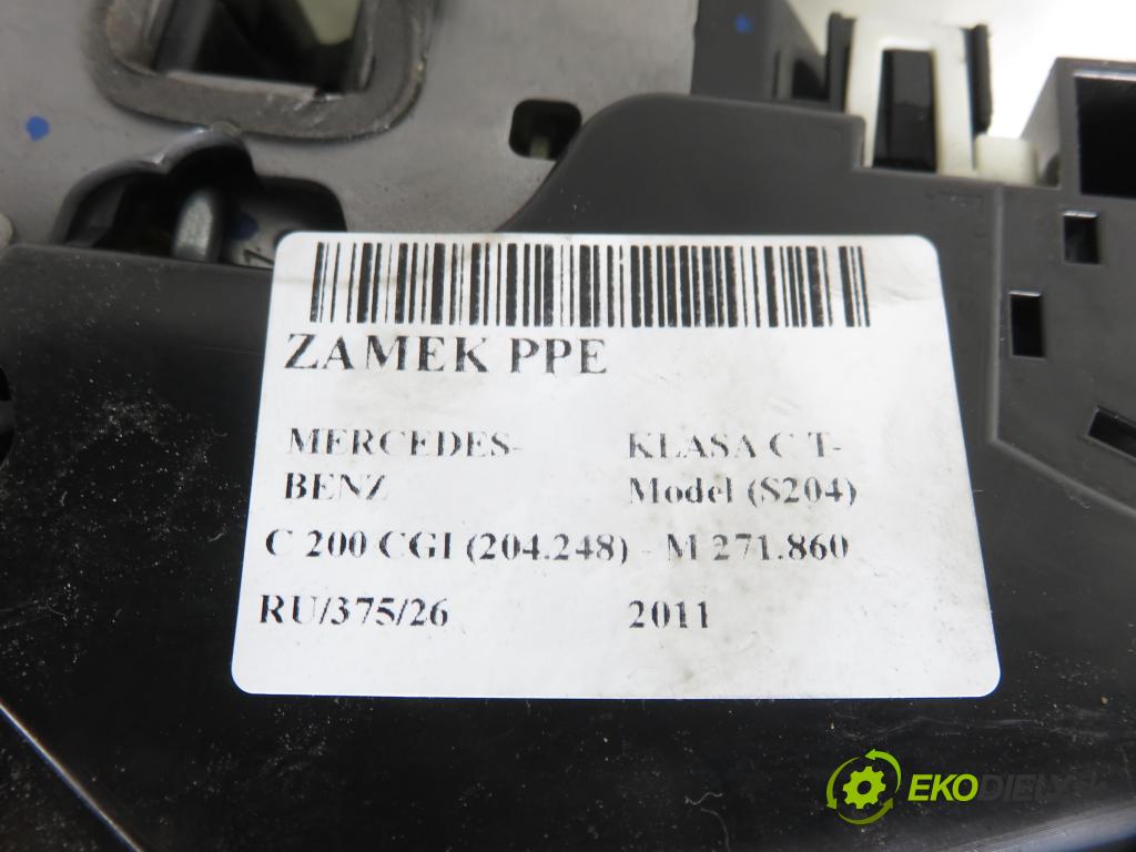 MERCEDES-BENZ KLASA C T-Model (S204) KOMBI 2011 135,00 C 200 CGI (204.248) - M 271.860 1796,00 zámok PPE 2047201835