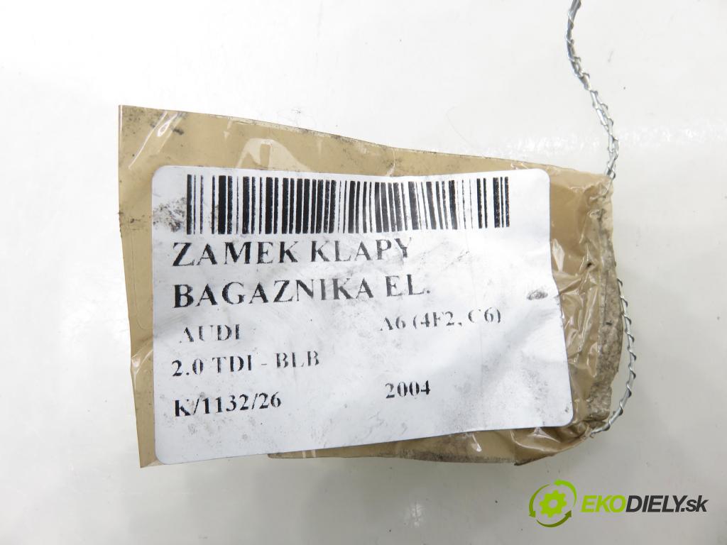 AUDI A6 (4F2, C6) SEDAN 2004 103,00 2.0 TDI - BLB 1968,00 zámok dverí kufor EL. 4F5827505D