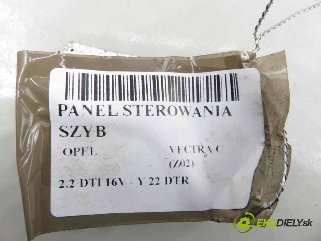 OPEL VECTRA C (Z02) LIFTBACK 2004 92,00 2.2 DTI 16V - Y 22 DTR 2172,00 Panel ovládania okien 09185954 ; 09185954SY