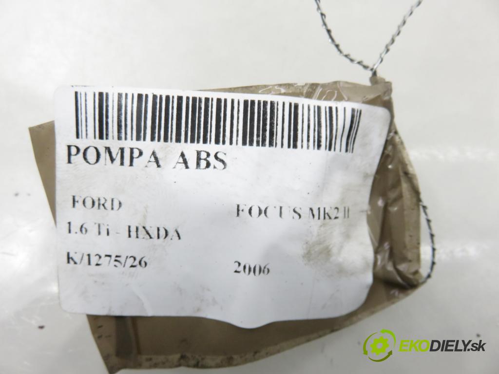 FORD FOCUS II (DA_, HCP) HB 2006 85,00 1.6 Ti - HXDA 1596,00 Pumpa ABS 10097001243 ; 3M512M110JA ; 10020700714 (Pumpa ABS)