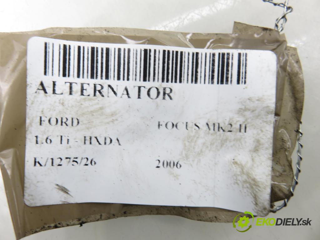 FORD FOCUS II (DA_, HCP) HB 2006 85,00 1.6 Ti - HXDA 1596,00 Alternátor 3N1110300AE (Alternátor)