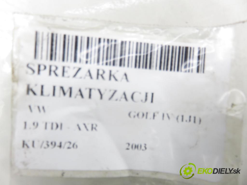 VW GOLF IV (1J1) HB 2003 74,00 1.9 TDI - AXR 1896,00 KOMPRESOR: klimatizace 1J0820803K (Kompresor klimatizace)