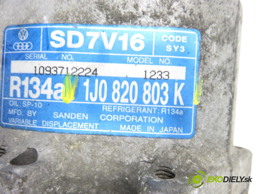 VW GOLF IV (1J1) HB 2003 74,00 1.9 TDI - AXR 1896,00 KOMPRESOR: klimatizace 1J0820803K (Kompresor klimatizace)