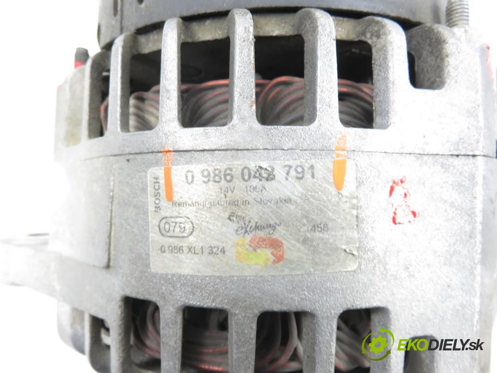 OPEL VECTRA C (Z02) LIFTBACK 2006 88,00 1.9 CDTI - Z 19 DT 1910,00 Alternátor 0986048791 (Alternátor)