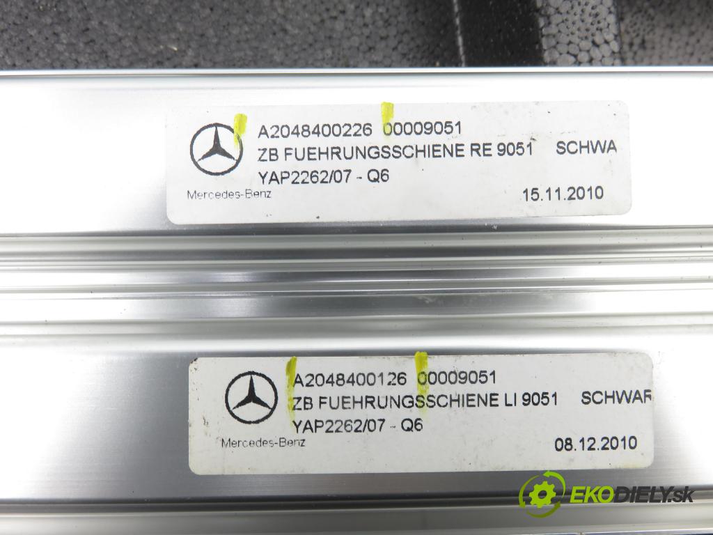 MERCEDES-BENZ KLASA C T-Model (S204) KOMBI 2011 135,00 C 200 CGI (204.248) - M 271.860 1796,00 Súprava KOLA: ZÁLOHOVANIE: 2046800230 ; 2048400226 ; 2048400126